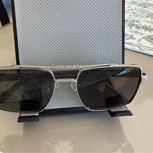 Foster Grant SR1122 Silver Rectangular Navigator Polarized Sunglasses